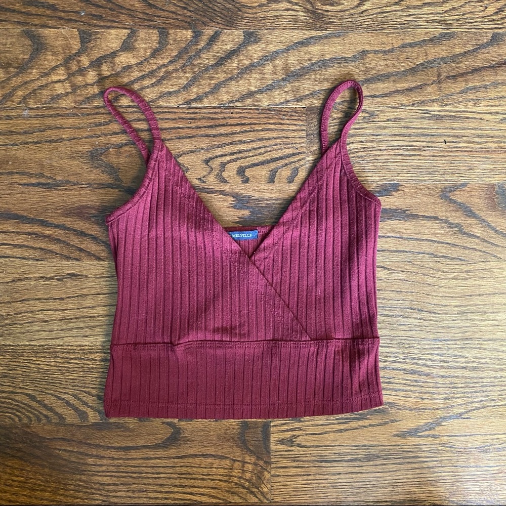 Brandy Melville Maroon Crop Top
